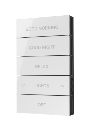 Crestron HZ2-BTNS-3-GLASS-W-ENGRAVED - HZ2-BTNS-3-GLASS-W ENGRAVED, Horizon® 2 dimmerler, anahtarla