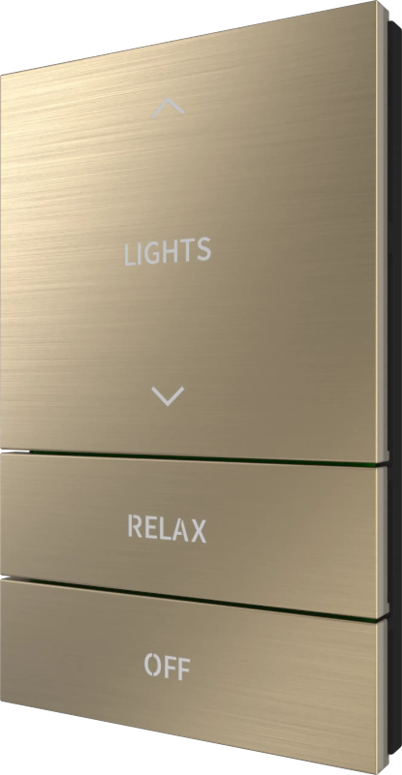 Crestron HZ2-BTNS-5-BR-BRASS ENGRAVED — Horizon® 2 Düğme Düzeneği, Stil 5, Özel İşlemeli, Fırçalanmış Pirinç
