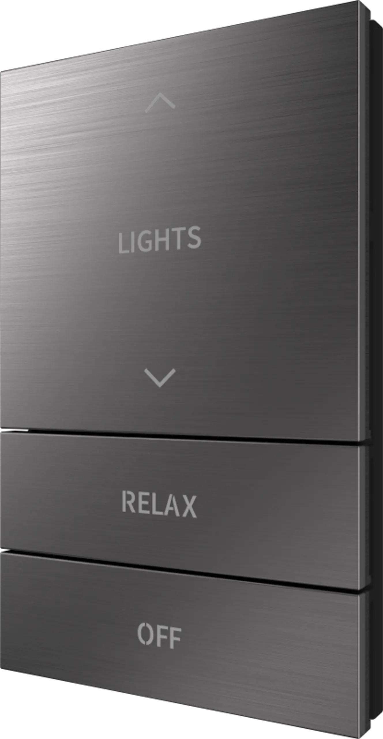 Crestron HZ2-BTNS-5-DRK-NKL ENGRAVED — Horizon® 2 Düğme Düzeneği, Stil 5, Özel İşlemeli, Koyu Nikel