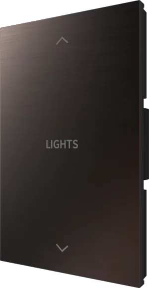 Crestron HZ2-BTNS-6-DRK-BRZ ENGRAVED — Horizon® 2 Düğme Düzeneği, Stil 6, Özel İşlemeli, Koyu Bronz