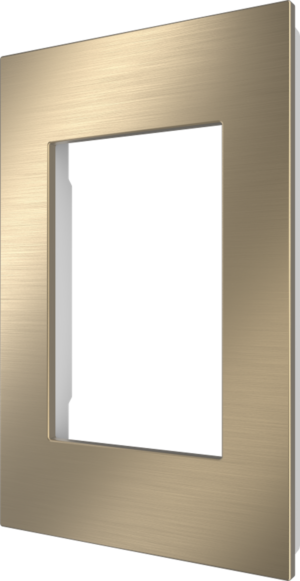 Crestron HZ2-FP-G1-W-BR-BRASS — Horizon® 2 Ön Panel, 1-Gang, Fırçalanmış Pirinç