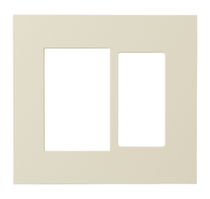 Crestron HZ2-FP-G2-D1-A — Horizon® 2 Ön Panel, 2'li, 1'li Dekoratör, Badem