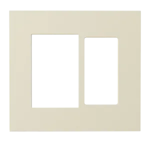 Crestron HZ2-FP-G2-D1-A — Horizon® 2 Ön Panel, 2'li, 1'li Dekoratör, Badem