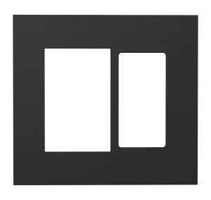 Crestron HZ2-FP-G2-D1-B — Horizon® 2 Ön Panel, 2 Gruplu, 1 Dekoratörlü, Siyah