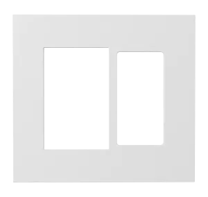 Crestron HZ2-FP-G2-D1-W — Horizon® 2 Ön Panel, 2 Gruplu, 1 Dekoratörlü, Beyaz