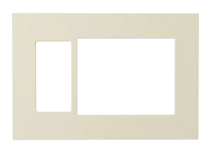 Crestron HZ2-FP-G3-D1-A — Horizon® 2 Ön Panel, 3'lü, 1'li Dekoratör, Badem