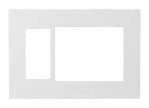 Crestron HZ2-FP-G3-D1-W — Horizon® 2 Ön Panel, 3'lü, 1'li Dekoratör, Beyaz