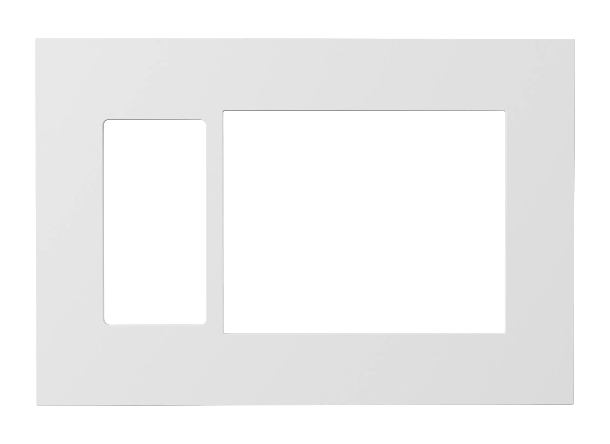 Crestron HZ2-FP-G3-D1-W — Horizon® 2 Ön Panel, 3'lü, 1'li Dekoratör, Beyaz
