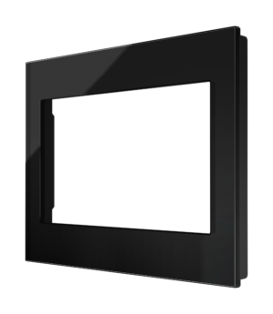 Crestron HZ2-FP-G3-GLASS-B — Horizon® 2 Ön Panel, 3'lü, Siyah Cam