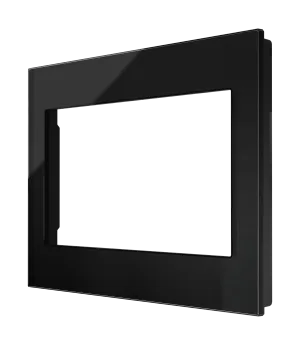 Crestron HZ2-FP-G3-GLASS-B — Horizon® 2 Ön Panel, 3'lü, Siyah Cam