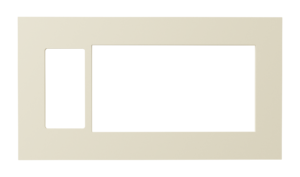 Crestron HZ2-FP-G4-D1-A — Horizon® 2 Ön Panel, 4'lü, 1'li Dekoratör, Badem