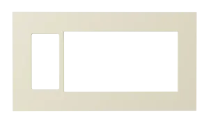 Crestron HZ2-FP-G4-D1-A — Horizon® 2 Ön Panel, 4'lü, 1'li Dekoratör, Badem