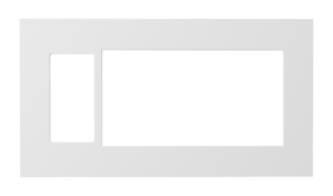 Crestron HZ2-FP-G4-D1-W — Horizon® 2 Ön Panel, 4'lü, 1'li Dekoratör, Beyaz
