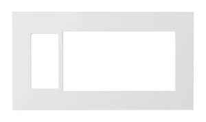 Crestron HZ2-FP-G4-D1-W — Horizon® 2 Ön Panel, 4'lü, 1'li Dekoratör, Beyaz