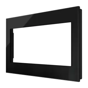 Crestron HZ2-FP-G4-GLASS-B — Horizon® 2 Ön Panel, 4'lü, Siyah Cam