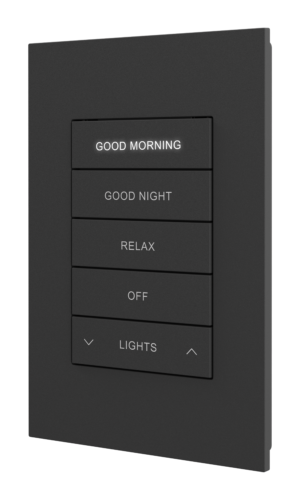 Crestron HZ2-KPCN-B ENGRAVED — Cresnet® İletişimli Horizon® 2 Tuş Takımı, Özel İşlemeli, Siyah