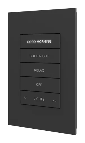 Crestron HZ2-KPCN-B-ENGRAVED - HZ2-KPCN, ev genelinde aydınlatma, gölgeleme, ses ve diğer o