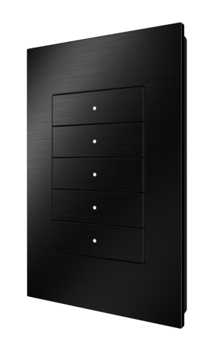 Crestron HZ2-KPCN-BR-BLK — Cresnet® İletişimli Horizon® 2 Tuş Takımı, Standart Kazınmış, Fırçalanmış Siyah