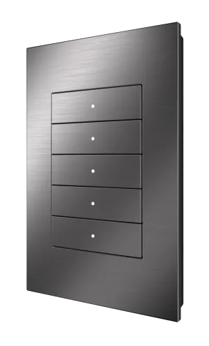 Crestron HZ2-KPCN-DRK-NKL — Cresnet® İletişimli Horizon® 2 Tuş Takımı, Özel İşlemeli, Koyu Nikel