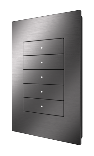 Crestron HZ2-KPCN-DRK-NKL — Cresnet® İletişimli Horizon® 2 Tuş Takımı, Özel İşlemeli, Koyu Nikel
