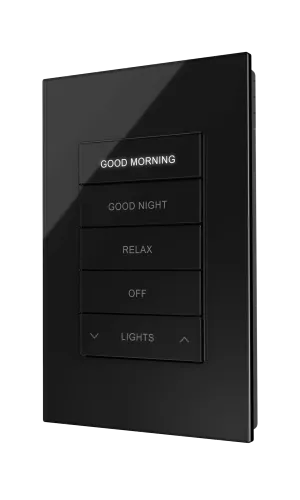 Crestron HZ2-KPCN-GLASS-B-ENGRAVED - HZ2‑KPCN tuş takımı, evdeki aydınlatma, gölgeleme, ses ve di