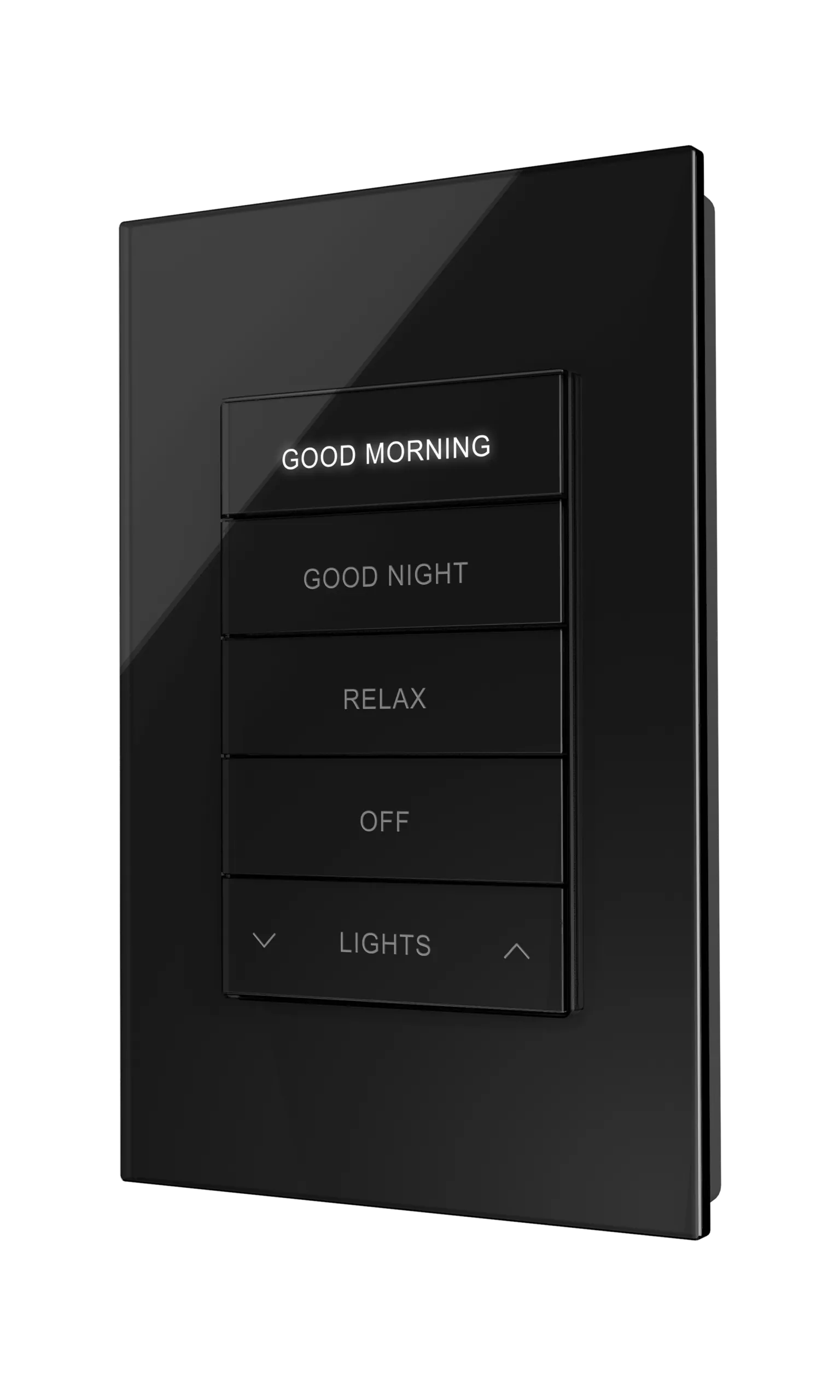 Crestron HZ2-KPCN-GLASS-B-ENGRAVED - HZ2‑KPCN tuş takımı, evdeki aydınlatma, gölgeleme, ses ve di
