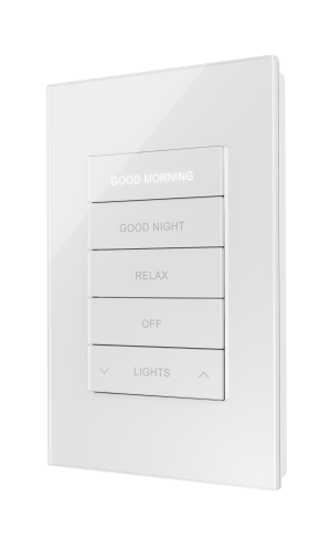 Crestron HZ2-KPEX-GLASS-W-ENGRAVED - HZ2-KPEX, evdeki aydınlatma, gölgeleme, ses ve diğer olanakl