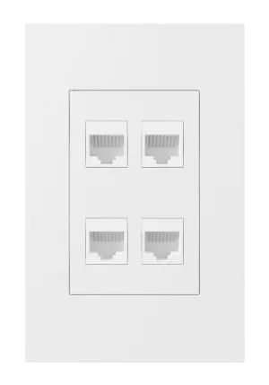 Crestron HZ2A-KEY4-W — Horizon® 2 Keystone Plakası, 4 konumlu, Beyaz