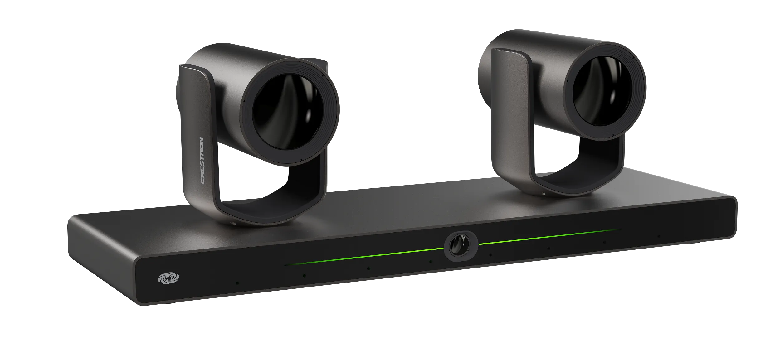 Crestron IV-CAM-I12D-B — Crestron 1 Beyond i12D Akıllı 4K Çift Kamera Hoparlör Takip Çözümü, 12x Optik Yakınlaştırma, Ay