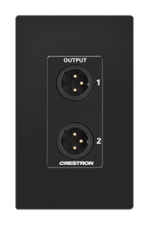 Crestron MP-WP-2XLRO-1G - MP-WP-2XLRO-1G, (2) XLR çıkışı için tek gruplu bir duvar mon