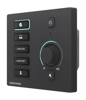 Crestron MPB4-301-B — 4-Series® Medya Sunum Buton Paneli 301, Siyah [Ürünün Çıkış Tarihi 17 Temmuz 2026]