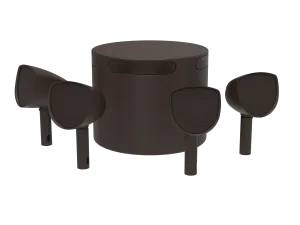 Crestron REFERENCE OD4.1-4-S10-BRZ-T KIT — Referans 4.1 Yatay Çözüm, Bronz Dokulu, Dört adet 4 inç Uydu, Bir adet 10 inç