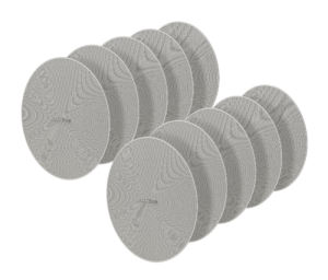 Crestron SPKA-GRILLE-SAROS DM-NAX-IC4A/P-W-10 — Saros® 3 inç Tam Aralıklı Tavan İçi Hoparlörler için Yuvarlak Izgaralar,