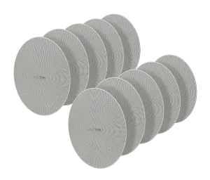Crestron SPKA-GRILLE-SAROS DM-NAX-IC4A/P-W-10 — Saros® 3 inç Tam Aralıklı Tavan İçi Hoparlörler için Yuvarlak Izgaralar,