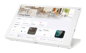 Crestron TS-1080R-W — 10,1 inç Masaüstü Dokunmatik Ekran, Crestron Home® İşletim Sistemi Sürümü, Beyaz [Temmuz 2026'da g