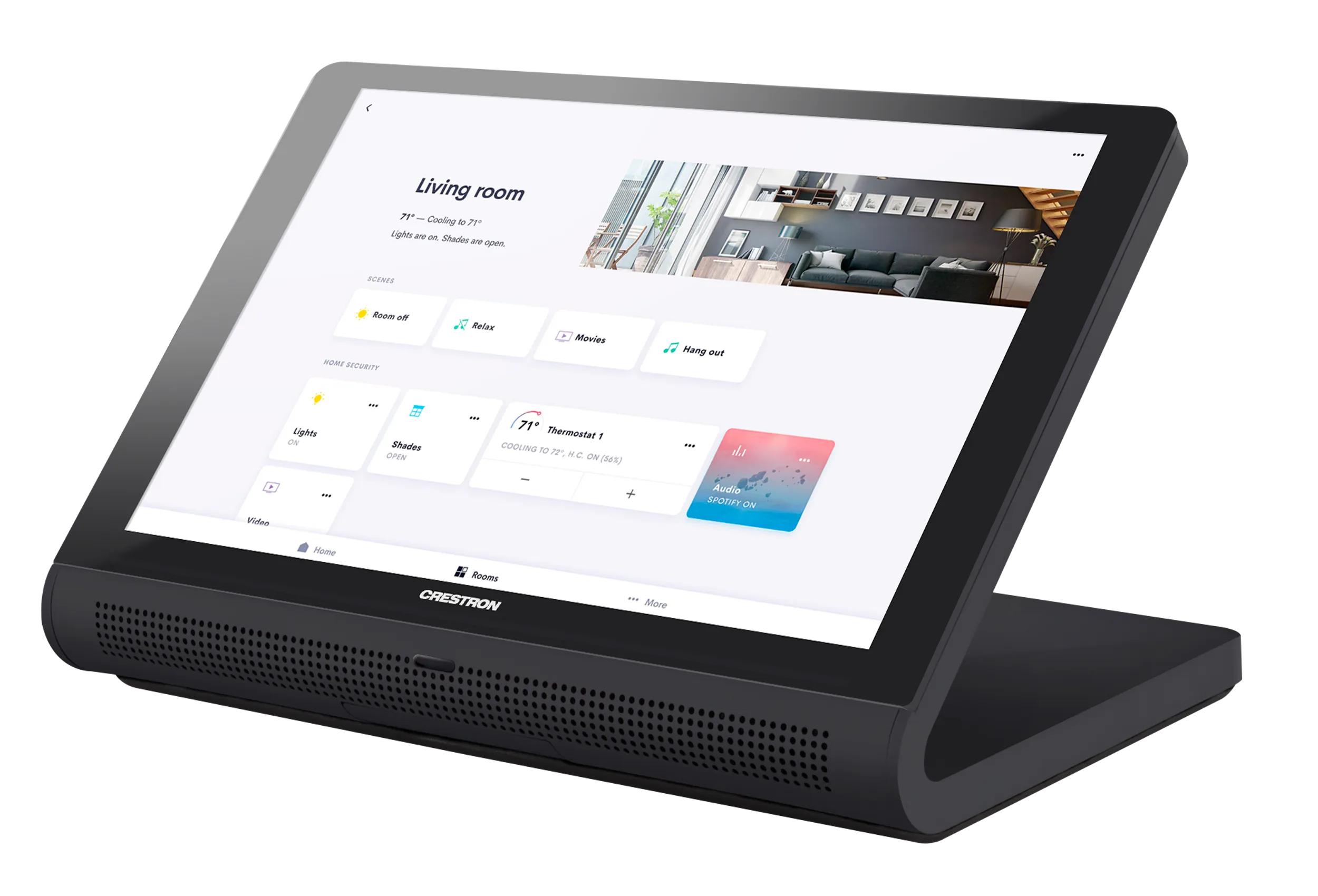 Crestron TS-770R-B — 7 inç Masaüstü Dokunmatik Ekran, Crestron Home® İşletim Sistemi Sürümü, Siyah
