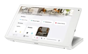 Crestron TS-880R-W — 8,1 inç Masaüstü Dokunmatik Ekran, Crestron Home® İşletim Sistemi Sürümü, Beyaz [Temmuz 2026'da gel