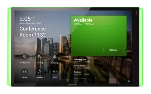 Crestron TSS-1070-T-B-S-LB KIT — Microsoft Teams® Yazılımı için 10,1 inç Oda Planlama Dokunmatik Ekranı, Black Smooth, b