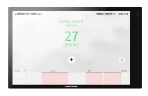 Crestron TSS-770-B-S — 7 inç Oda Planlama Dokunmatik Ekran, Siyah Pürüzsüz