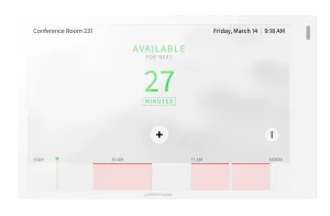 Crestron TSS-770-W-S — 7 inç Oda Planlama Dokunmatik Ekran, Beyaz Pürüzsüz