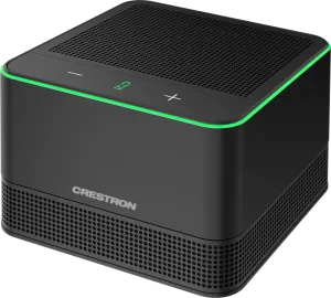 Crestron UC-AUDIO-POD-B-DR2 — Crestron Flex Pod Kablosuz Hoparlör ve Mikrofon, Siyah