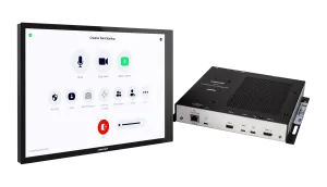 Crestron UC-CX100-PRO-Z-WM — Zoom Rooms® Yazılımı için Duvara Monte Kontrol Arayüzüne sahip Crestron Flex Gelişmiş Video