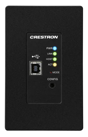 Crestron USB-EXT-2-LOCAL-1G-B — Kategoriye Göre USB Kablo Genişletici Duvar Plakası, Yerel, Siyah