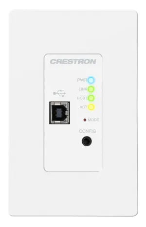 Crestron USB-EXT-2-LOCAL-1G-W — Kategoriye Göre USB Kablo Genişletici Duvar Plakası, Yerel, Beyaz