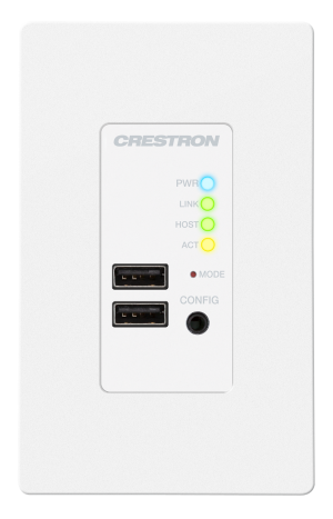 Crestron USB-EXT-2-REMOTE-1G-W - Herhangi bir USB 1.1 veya 2.0 cihazını, bir CAT5e (veya daha