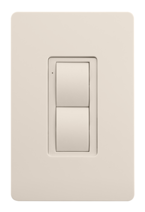 Crestron ZUMLINK-BTN2-A BLANK — Zum® Işık Kontrol Tuş Takımları için Çerçeveli İki Düğme Ağacı (ZUMLINK-KP), Boş, Badem