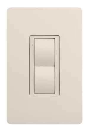 Crestron ZUMLINK-BTN2-A BLANK — Zum® Işık Kontrol Tuş Takımları için Çerçeveli İki Düğme Ağacı (ZUMLINK-KP), Boş, Badem