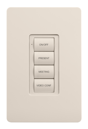 Crestron ZUMLINK-BTN4-A ENGRAVED — Zum® Işık Kontrol Tuş Takımları için Çerçeveli Dört Düğme Ağacı (ZUMLINK-KP), Kazınmı