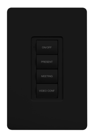 Crestron ZUMLINK-BTN4-B ENGRAVED — Zum® Işık Kontrol Tuş Takımları (ZUMLINK-KP) için Çerçeveli Dört Düğme Ağacı, Kazınmı