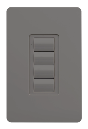 Crestron ZUMLINK-BTN4-G BLANK — Zum® Işık Kontrol Tuş Takımları için Çerçeveli Dört Düğme Ağacı (ZUMLINK KP), Boş, Gri
[